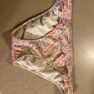 Multi colored bikini bottoms